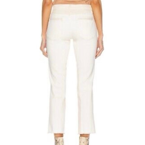 Frame Le High Straight Blanc Multi Ivory Beige Denim Jeans (6) - Picture 3 of 12